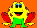 Gioco Ritorno a scuola: libro da colorare con rana  in linea