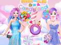 Gioco Barbie ed Elsa a Candyland  in linea