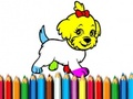 Gioco Ritorno a scuola: libro da colorare per cani  in linea