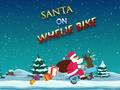 Gioco Babbo Natale in bici con impennata  in linea