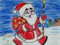 Gioco Babbo Natale da colorare  in linea