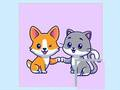 Gioco Puzzle di cani e gatti  in linea