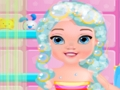 Gioco La piccola Elissa che fa il bagno  in linea