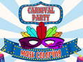 Gioco Maschera per feste di carnevale da colorare  in linea