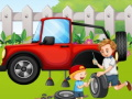 Gioco Differenze nel garage dell'auto  in linea