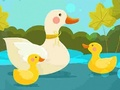 Gioco Puzzle di mamma anatra e anatroccoli  in linea