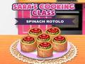 Gioco Lezione di cucina di Sara Rotolo di spinaci  in linea
