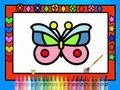 Gioco Colora e decora le farfalle  in linea