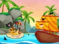 Gioco Colorare il viaggio dei pirati  in linea