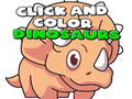 Gioco Clicca e colora i dinosauri  in linea