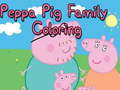 Gioco Libro da colorare della famiglia Peppa Pig  in linea