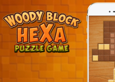 Gioco Puzzle esagonale a blocchi di legno  in linea