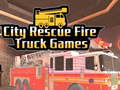 Gioco Giochi di camion dei pompieri di salvataggio in città  in linea
