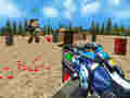 Gioco Multigiocatore di tiro divertente di Paintball  in linea