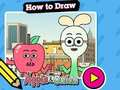 Gioco Come disegnare: mela e cipolla  in linea