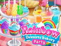 Gioco Festa da forno con dolci arcobaleno  in linea