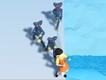 Gioco La lotta con le bambole Huggy  in linea