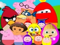 Gioco Uova di personaggi famosi dei cartoni animati  in linea