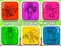 Gioco Bambini facili da colorare Minecraft  in linea