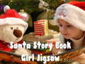 Gioco Puzzle della ragazza del libro di fiabe di Babbo Natale  in linea