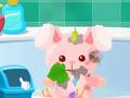 Gioco Bambino felice pulizia  in linea