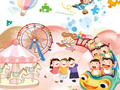 Gioco Puzzle per la festa dei bambini felice  in linea