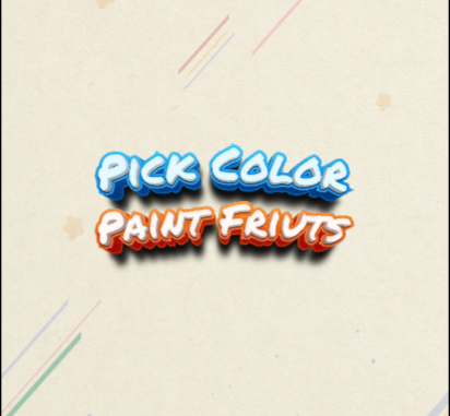 Gioco Scegli Frutta di vernice colorata  in linea
