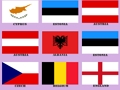 Gioco Allenamento della memoria. Bandiere europee  in linea