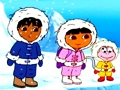 Gioco Dora trova le 5 differenze  in linea