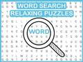 Gioco Ricerca di parole Puzzle rilassanti  in linea
