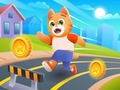 Gioco Gatto corridore  in linea