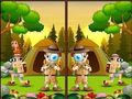 Gioco Trova 5 differenze in campeggio  in linea
