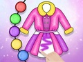 Gioco Libro da colorare: vestiti  in linea