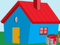 Gioco Libro da colorare: casa  in linea