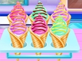 Gioco Prepara i biscotti al wafer con cono gelato  in linea
