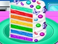 Gioco Prepara una torta di coriandoli arcobaleno  in linea