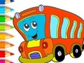 Gioco Libro da colorare: Autobus  in linea