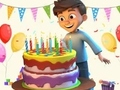 Gioco Libro da colorare: festa di compleanno  in linea