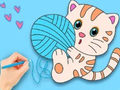 Gioco Libro da colorare: simpatico gatto  in linea