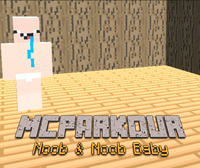Gioco MC Parkour Noob e Noob baby in linea