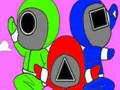Gioco Gioco di calamari libro da colorare  in linea