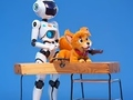 Gioco Libro da colorare: robot e cane  in linea