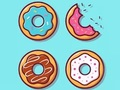 Gioco Libro da colorare: Ciambelle  in linea