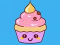 Gioco Libro da colorare: cupcake  in linea