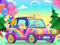 Gioco Decorazione auto arcobaleno  in linea