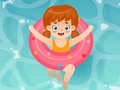 Gioco Libro da colorare: Anello da nuoto  in linea