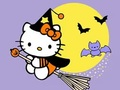 Gioco Libro da colorare: Gattino Halloween  in linea