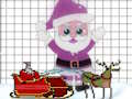 Gioco Babbo Natale da colorare facile  in linea
