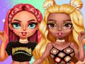Gioco Sfida di vestire le ragazze arcobaleno  in linea