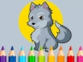 Gioco Libro da colorare: Lupo  in linea